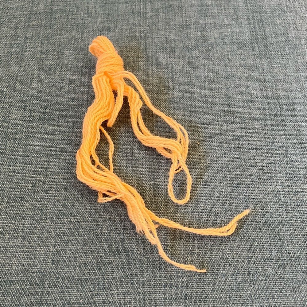 Orange Needlepoint Thread Yarn